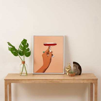 83 Oranges Cheers to Love Art Canvas