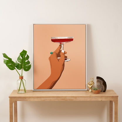 83 Oranges Cheers to Love Art Canvas