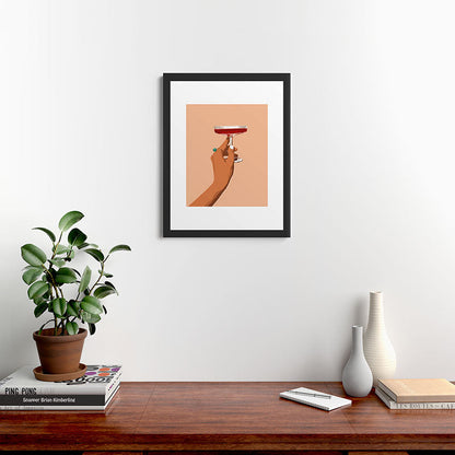 83 Oranges Cheers to Love Framed Art Print