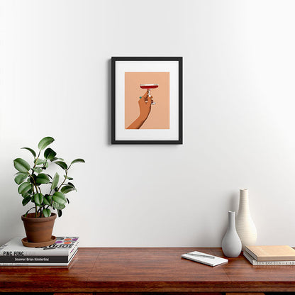 83 Oranges Cheers to Love Framed Art Print