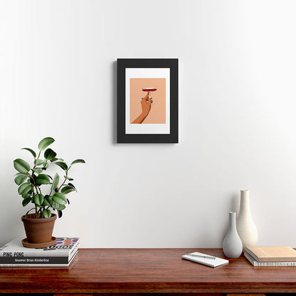 83 Oranges Cheers to Love Framed Art Print