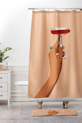 83 Oranges Cheers to Love Memory Foam Bath Mat