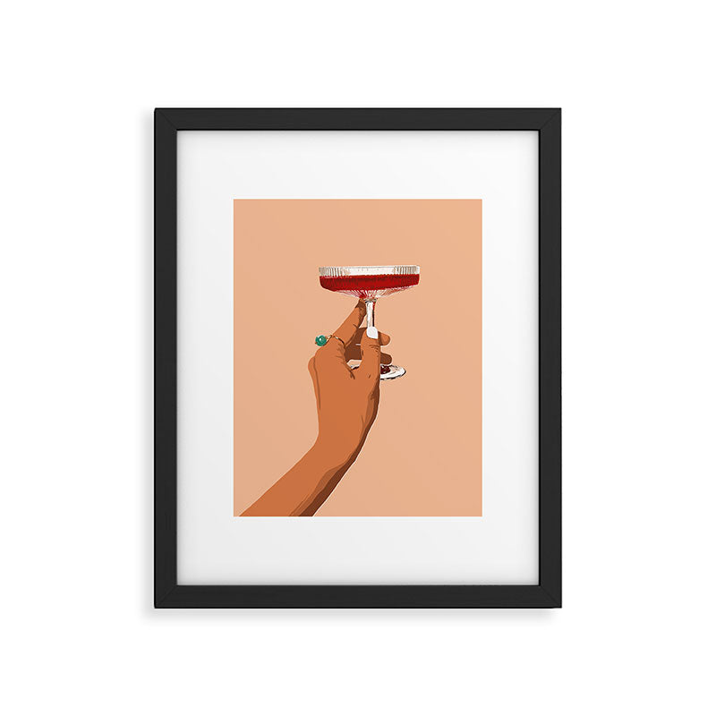 83 Oranges Cheers to Love Framed Art Print