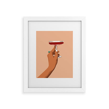 83 Oranges Cheers to Love Framed Art Print