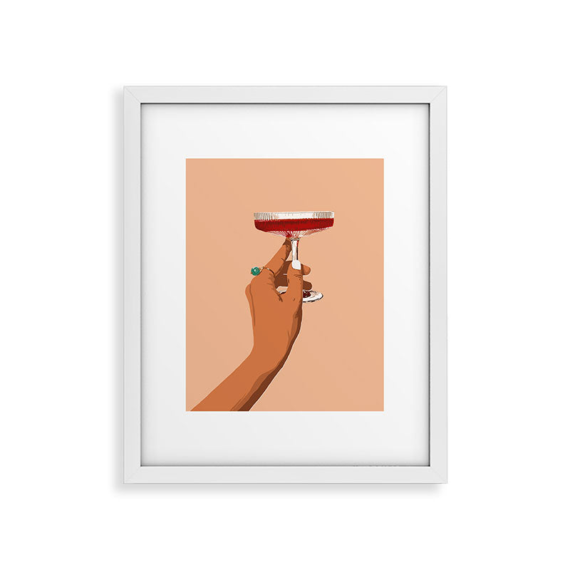83 Oranges Cheers to Love Framed Art Print