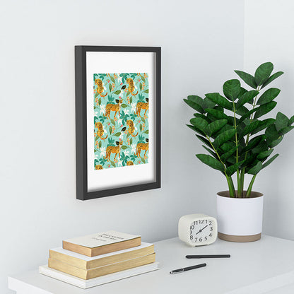 83 Oranges Cheetah Jungle Recessed Framing Rectangle