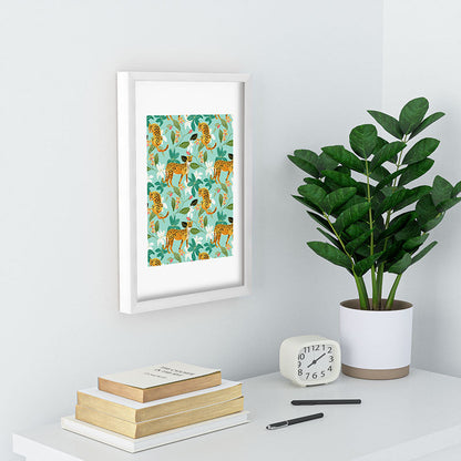 83 Oranges Cheetah Jungle Recessed Framing Rectangle