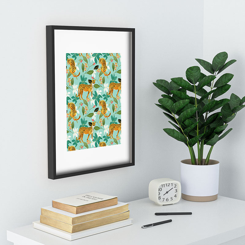 83 Oranges Cheetah Jungle Recessed Framing Rectangle