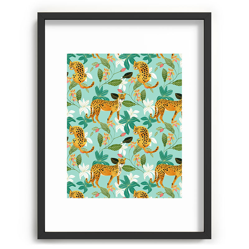 83 Oranges Cheetah Jungle Recessed Framing Rectangle