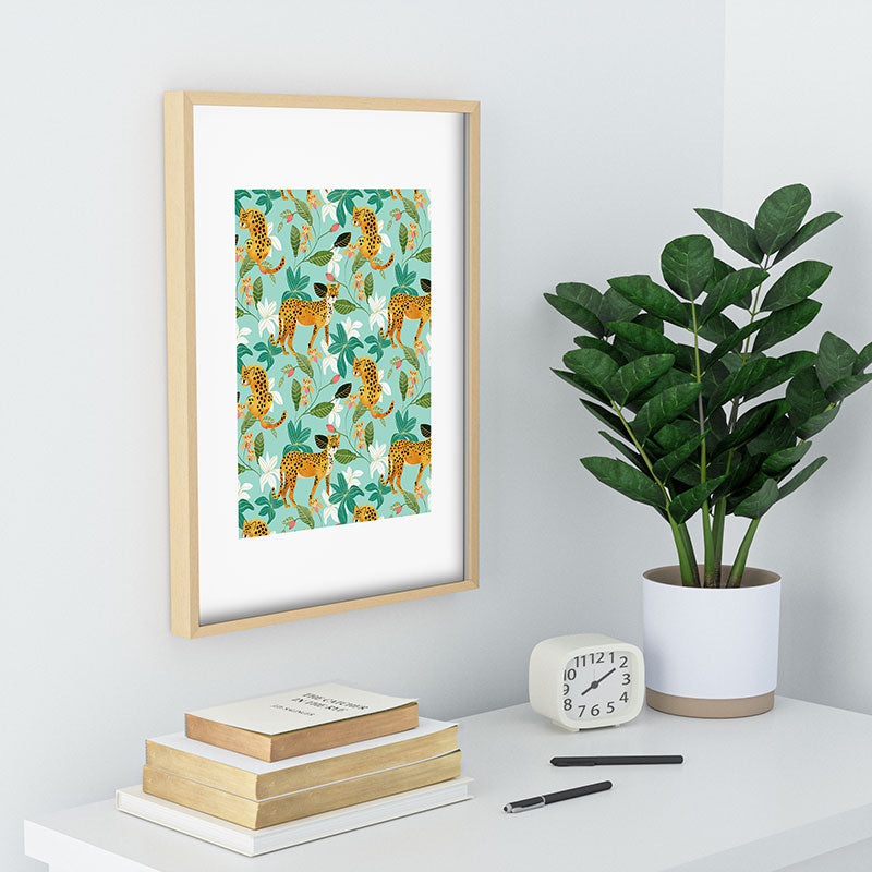83 Oranges Cheetah Jungle Recessed Framing Rectangle
