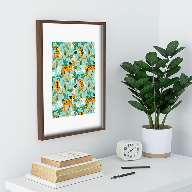 83 Oranges Cheetah Jungle Recessed Framing Rectangle