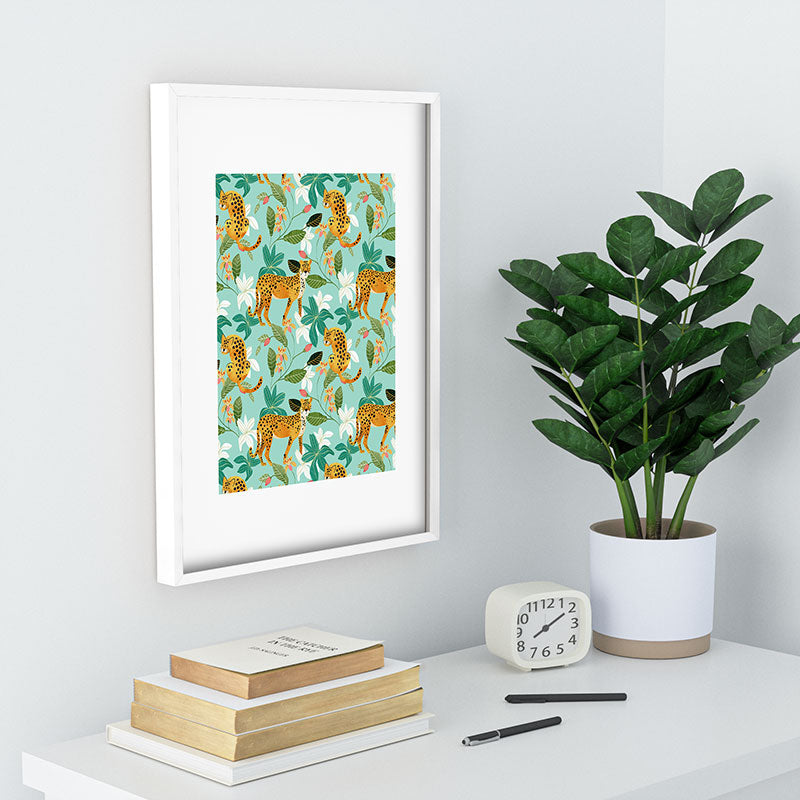 83 Oranges Cheetah Jungle Recessed Framing Rectangle