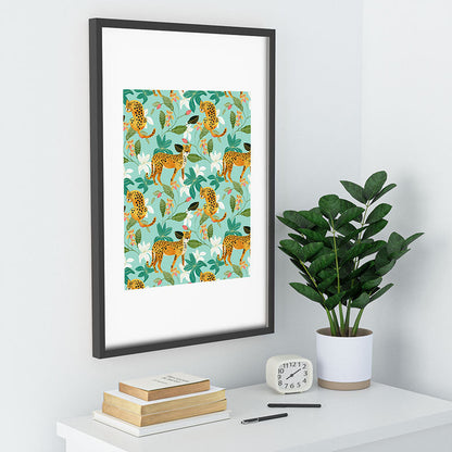 83 Oranges Cheetah Jungle Recessed Framing Rectangle