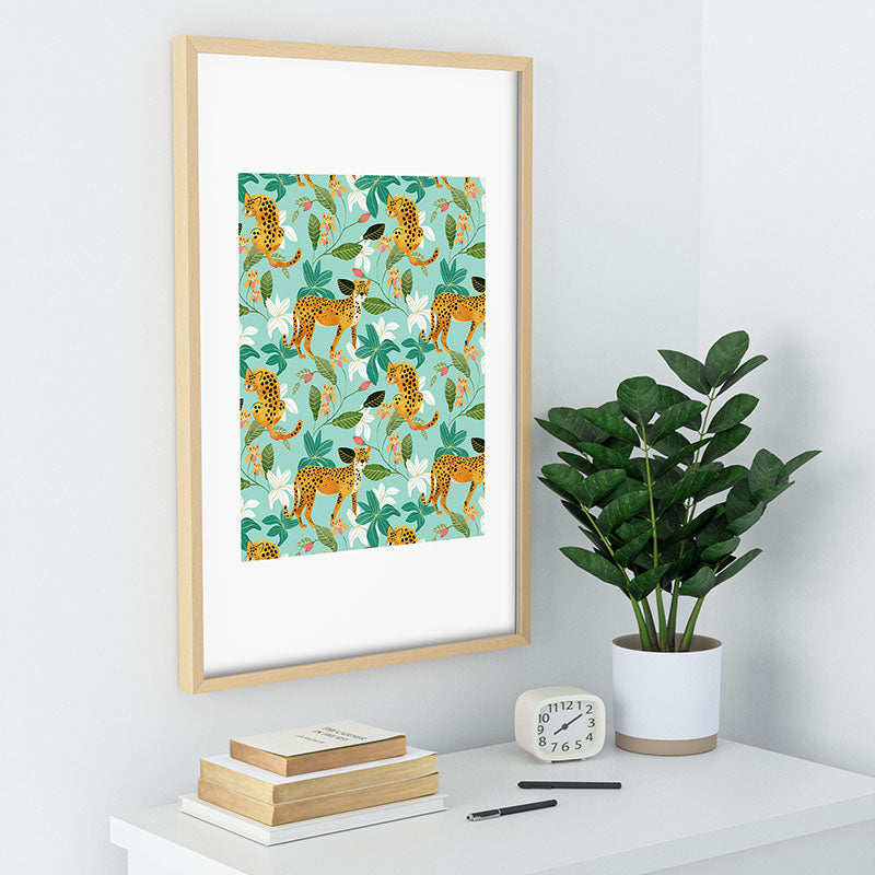 83 Oranges Cheetah Jungle Recessed Framing Rectangle