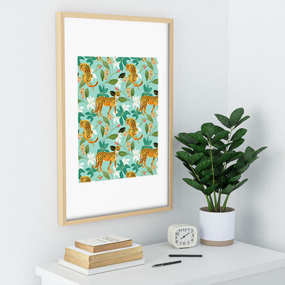 83 Oranges Cheetah Jungle Recessed Framing Rectangle
