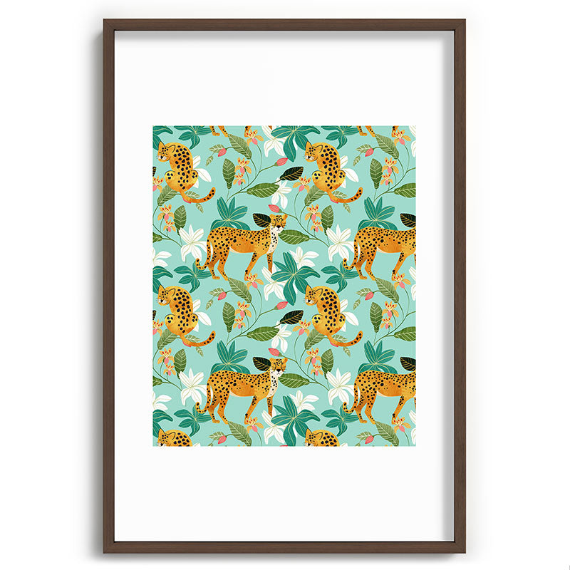 83 Oranges Cheetah Jungle Recessed Framing Rectangle