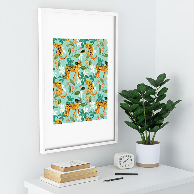 83 Oranges Cheetah Jungle Recessed Framing Rectangle