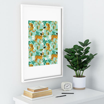83 Oranges Cheetah Jungle Recessed Framing Rectangle