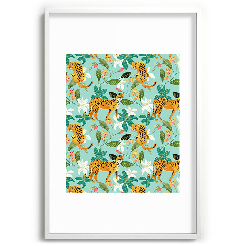 83 Oranges Cheetah Jungle Recessed Framing Rectangle