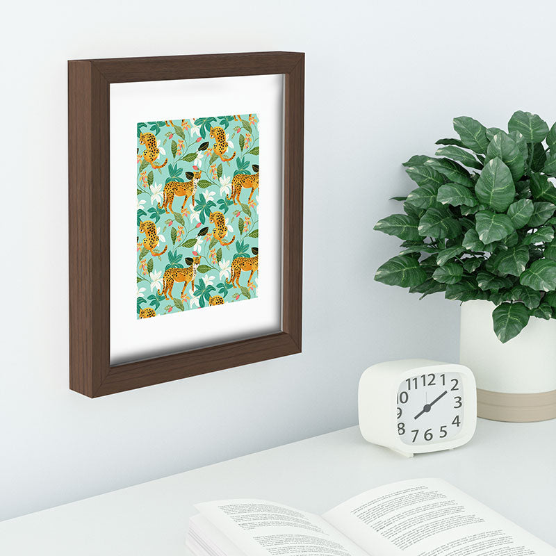 83 Oranges Cheetah Jungle Recessed Framing Rectangle