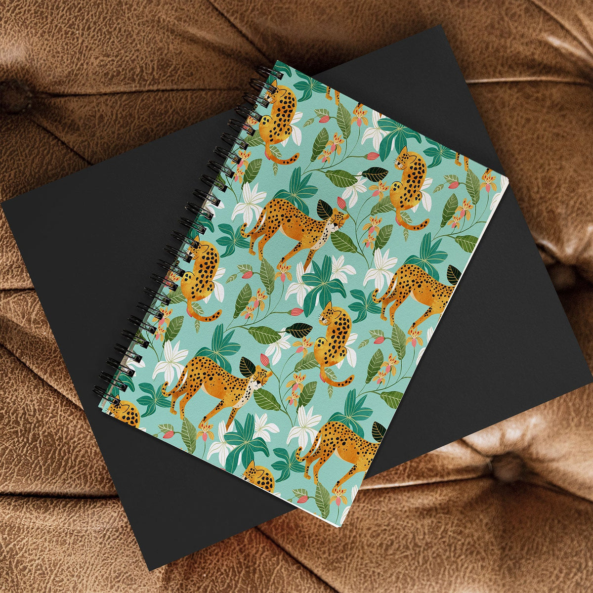 83 Oranges Cheetah Jungle Spiral Notebook