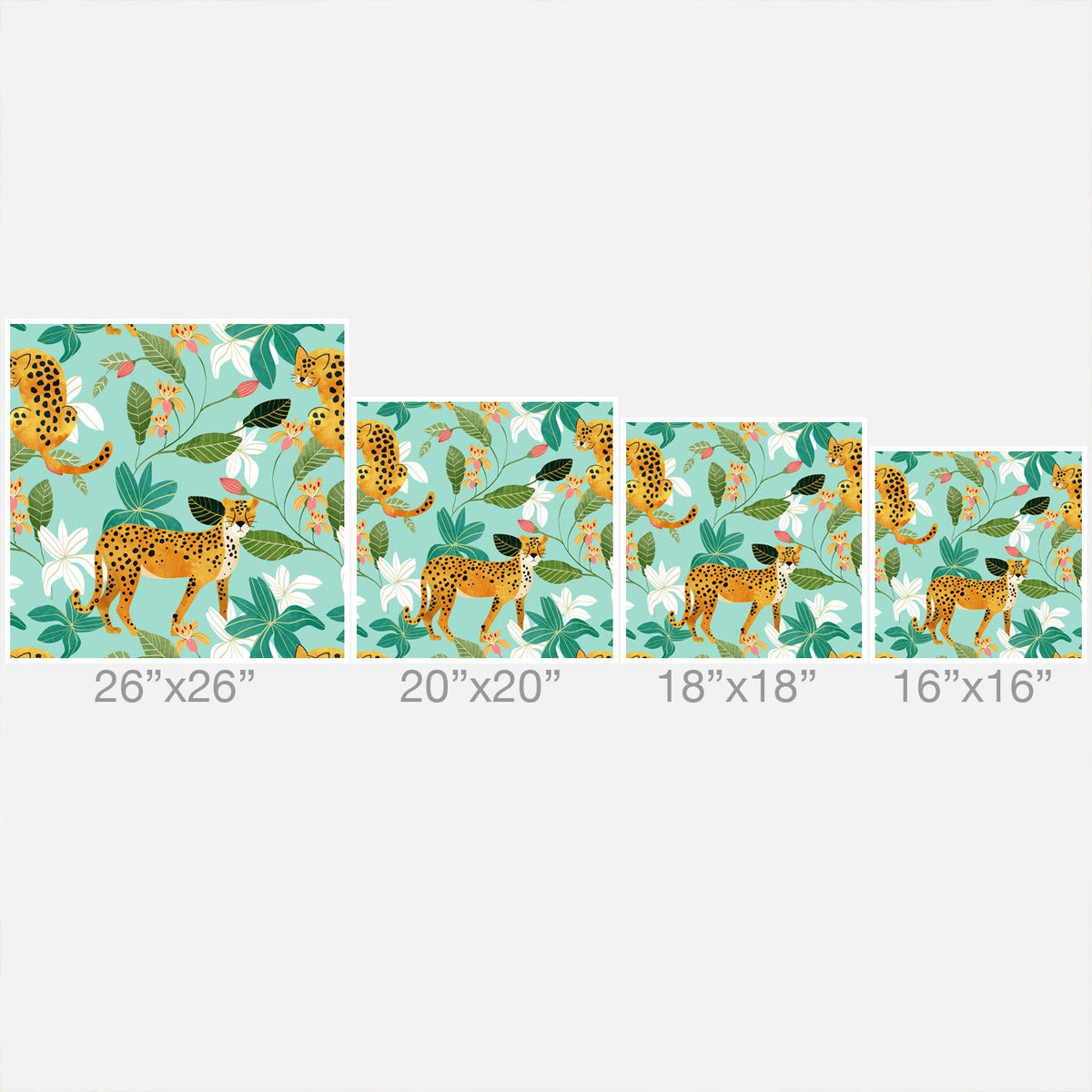 83 Oranges Cheetah Jungle Throw Pillow