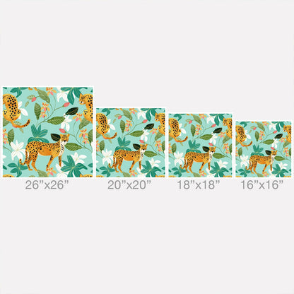 83 Oranges Cheetah Jungle Throw Pillow