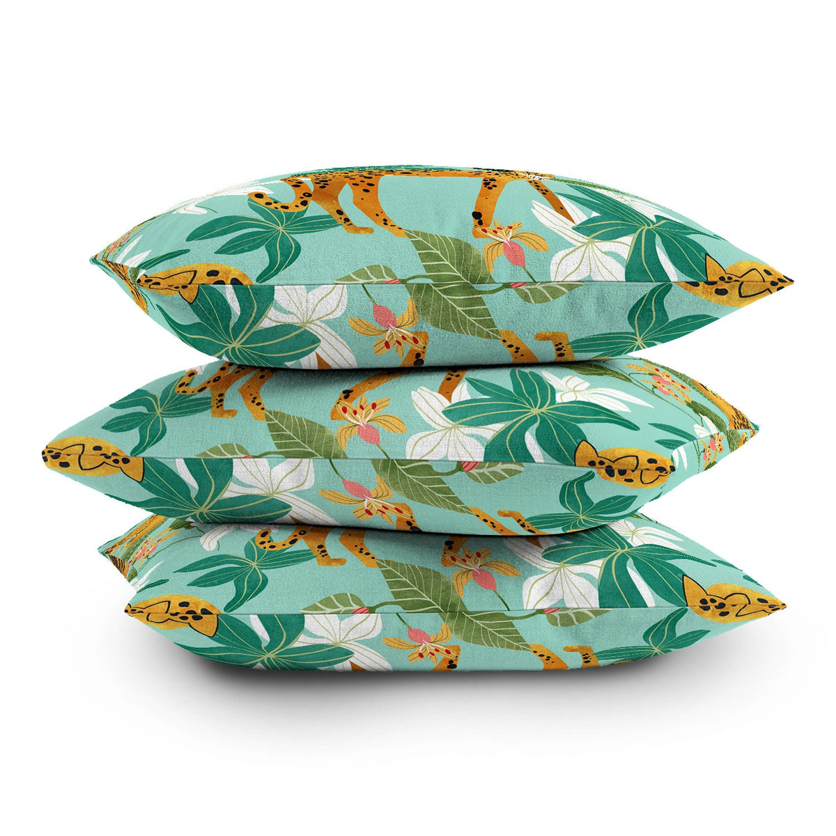 83 Oranges Cheetah Jungle Throw Pillow