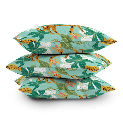 83 Oranges Cheetah Jungle Throw Pillow