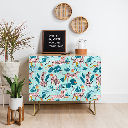 83 Oranges Cheetahs In Grapefruit Grove Credenza