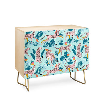83 Oranges Cheetahs In Grapefruit Grove Credenza