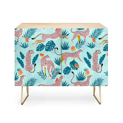 83 Oranges Cheetahs In Grapefruit Grove Credenza