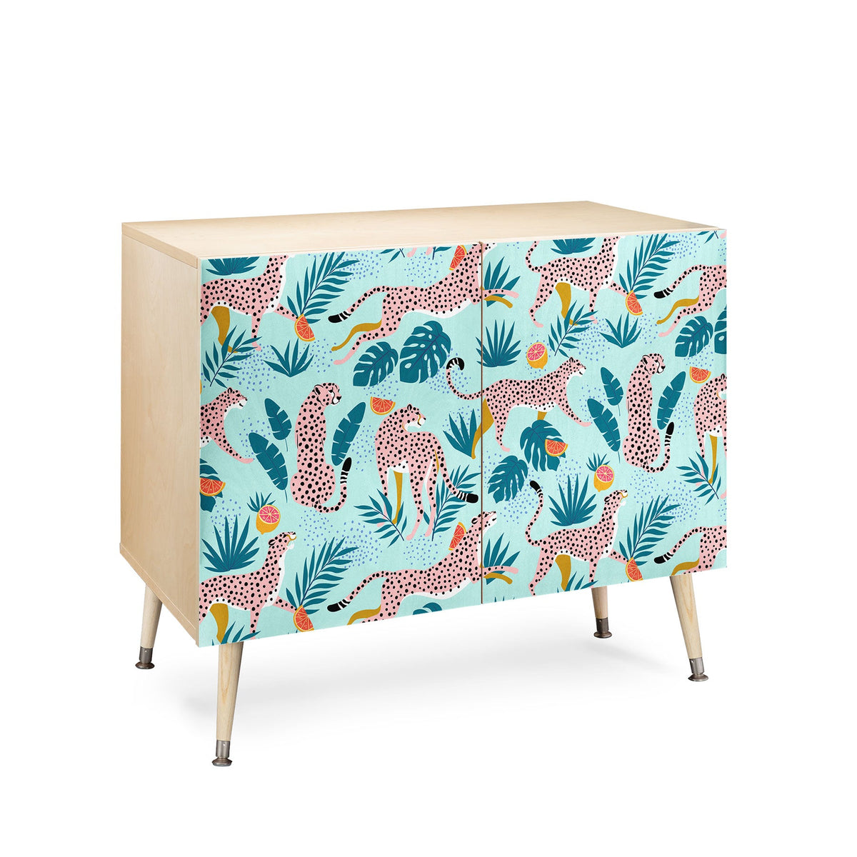 83 Oranges Cheetahs In Grapefruit Grove Credenza
