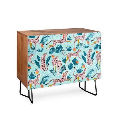 83 Oranges Cheetahs In Grapefruit Grove Credenza