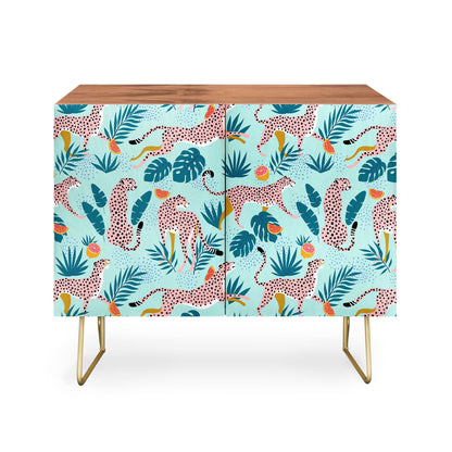 83 Oranges Cheetahs In Grapefruit Grove Credenza