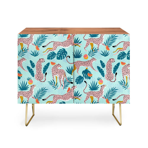 83 Oranges Cheetahs In Grapefruit Grove Credenza