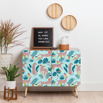 83 Oranges Cheetahs In Grapefruit Grove Credenza