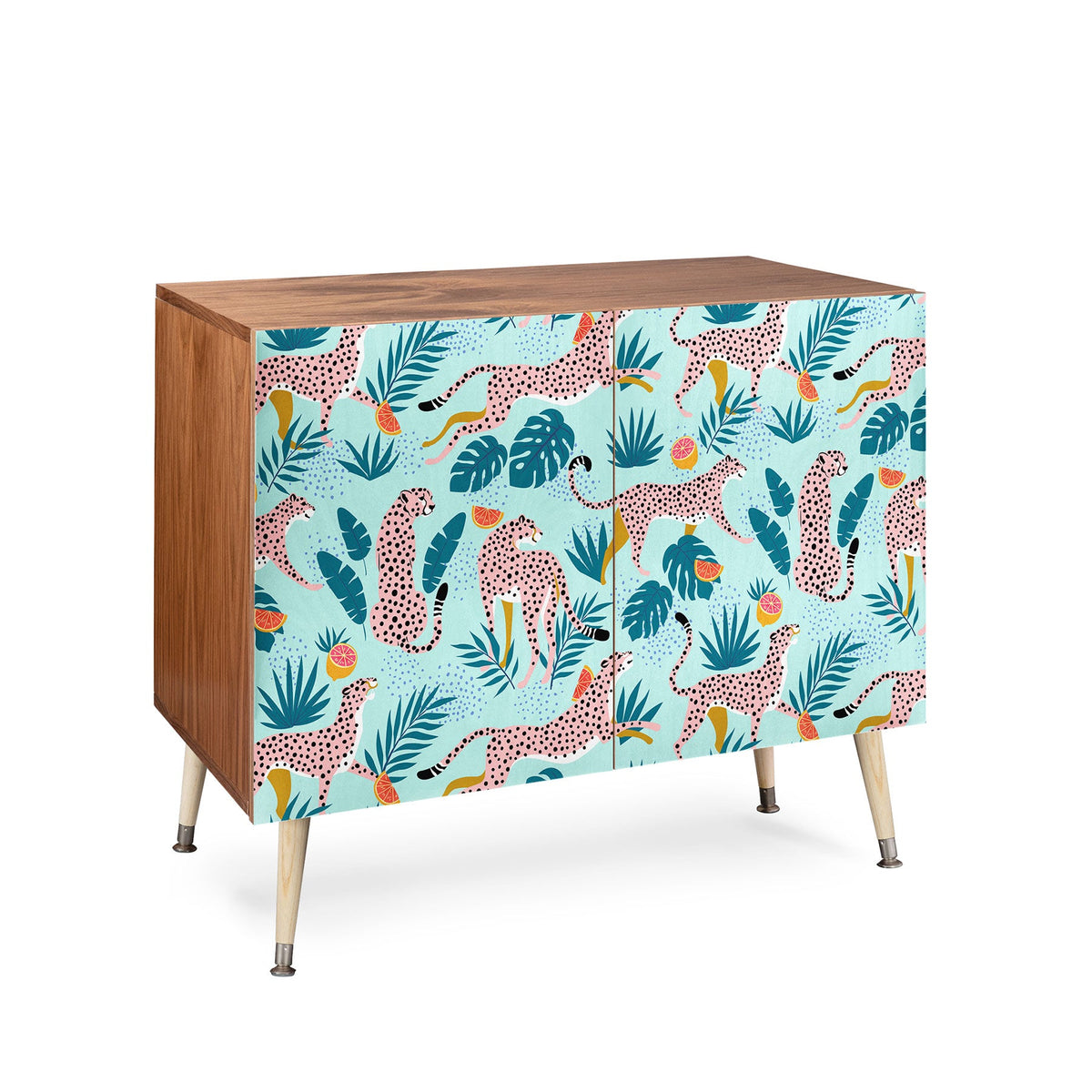 83 Oranges Cheetahs In Grapefruit Grove Credenza
