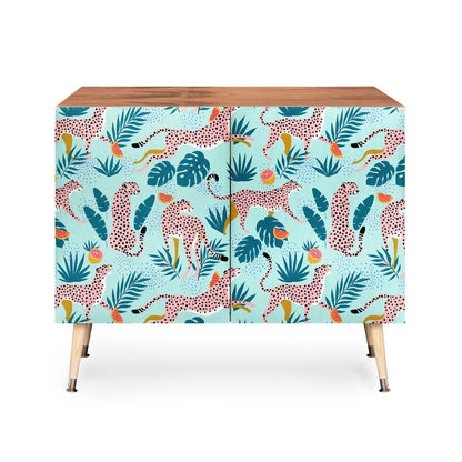 83 Oranges Cheetahs In Grapefruit Grove Credenza