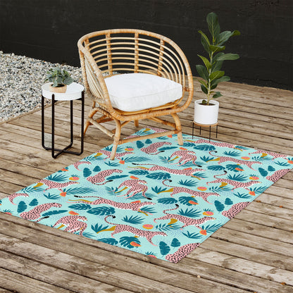 83 Oranges Cheetahs In Grapefruit Grove Outdoor Rug