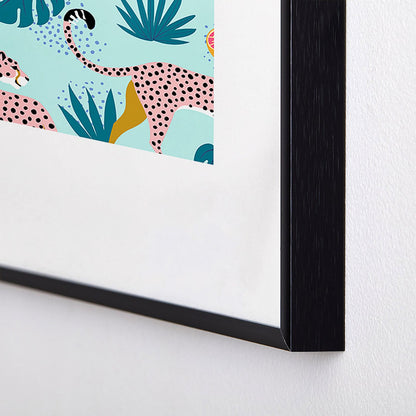 83 Oranges Cheetahs In Grapefruit Grove Metal Framed Art Print