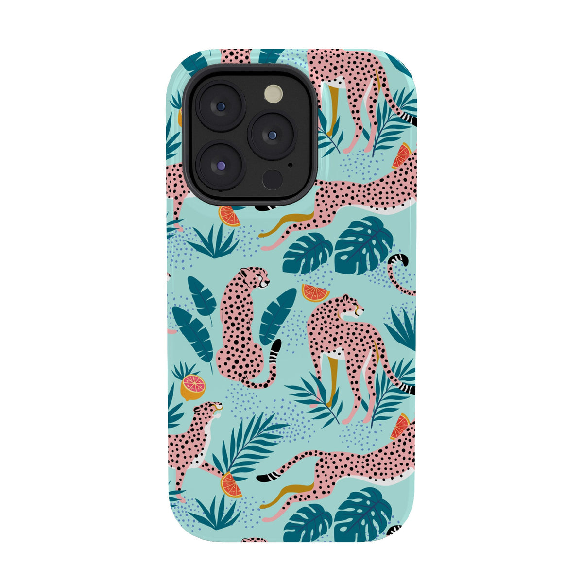 83 Oranges Cheetahs In Grapefruit Grove Phone Case