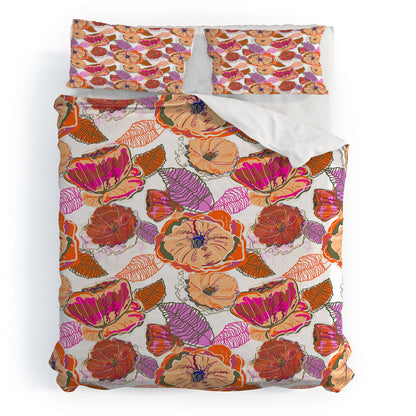 83 Oranges Fall Flora Duvet Cover
