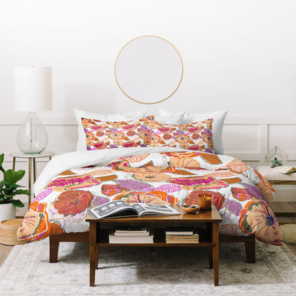 83 Oranges Fall Flora Duvet Cover