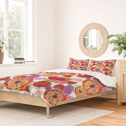 83 Oranges Fall Flora Duvet Cover