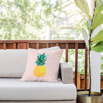 83 Oranges Finapple Outdoor Throw Pillow