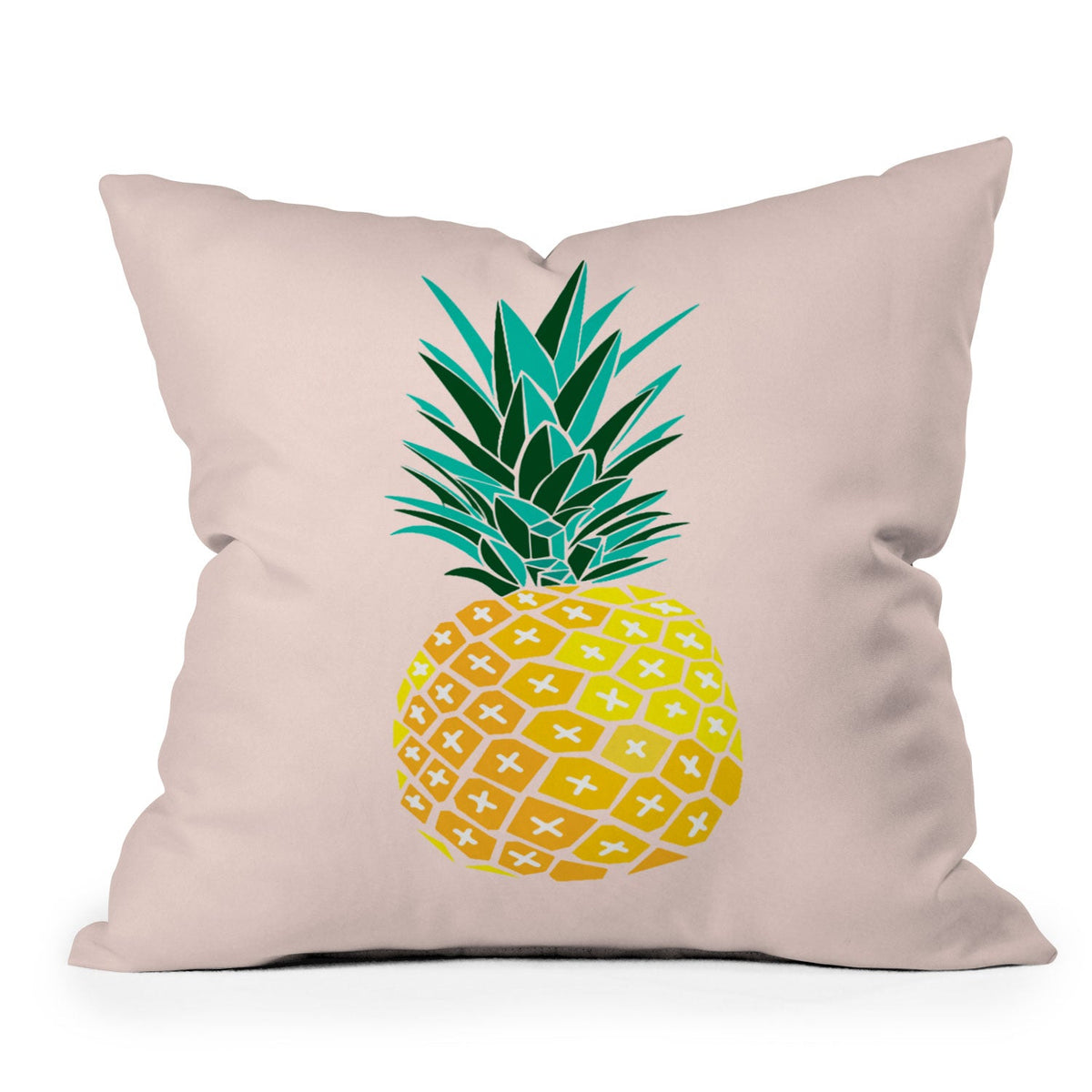 83 Oranges Finapple Throw Pillow