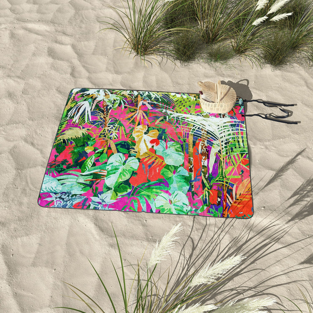 83 Oranges Find Me Where The Tropical Picnic Blanket