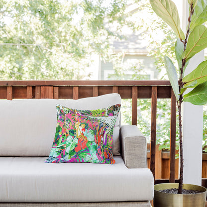 83 Oranges Find Me Where The Tropical Outdoor Throw Pillow