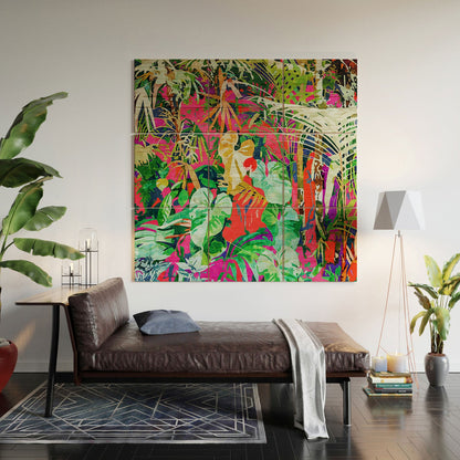 83 Oranges Find Me Where The Tropical Wood Wall Mural